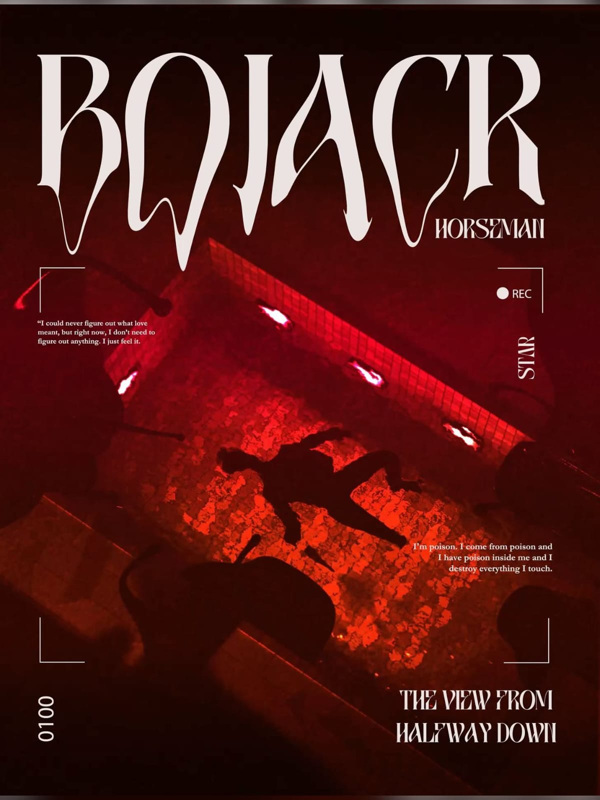 Bojack Horseman typography poster