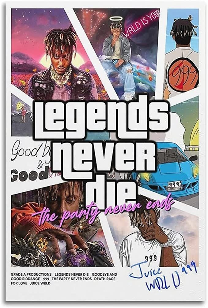 Juice Wrld Poster All Album Cover Music Poster