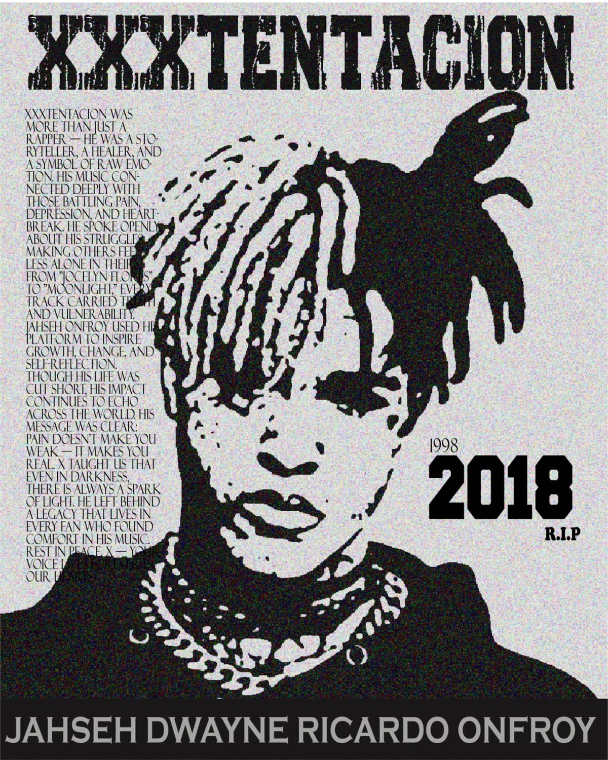 XXXTENTACION
poster design