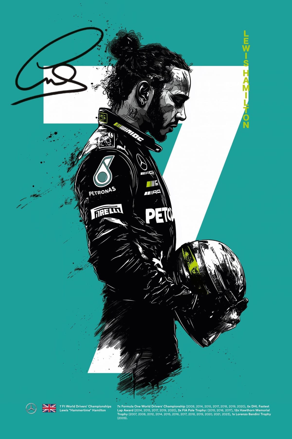 Lewis Hamilton: Stat Series Poster
