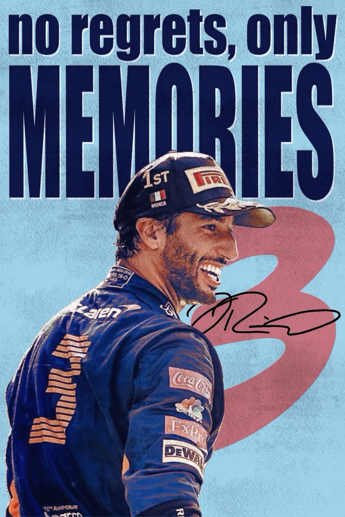 Daniel Ricciardo Poster with quote