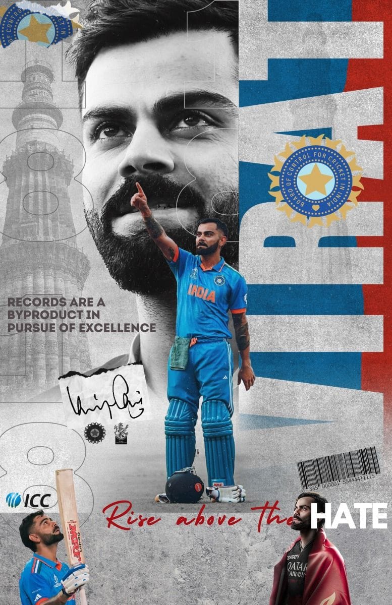 Virat Kohli Wall Poster 11*17inch