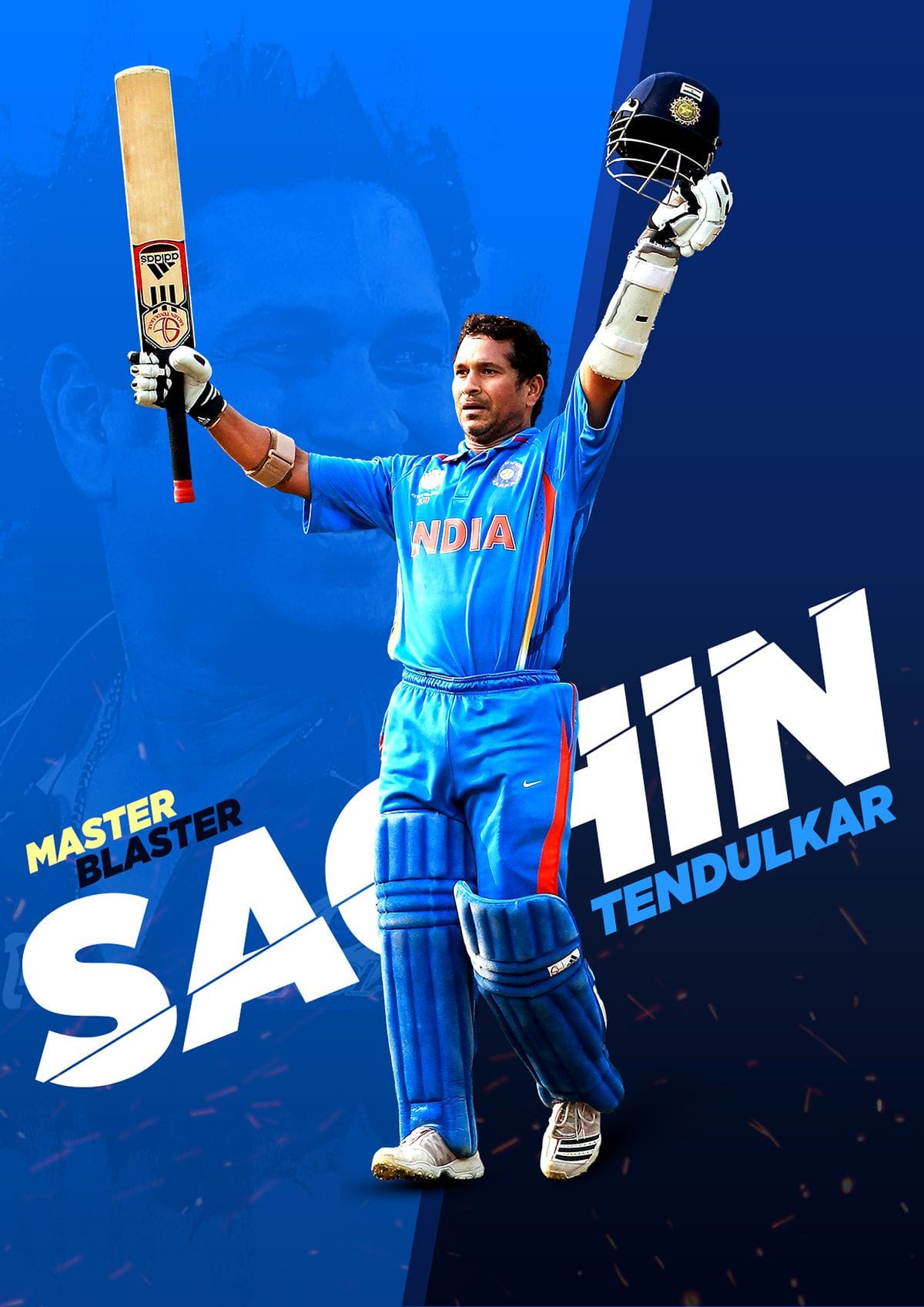 Sachin Tendulkar Poster - Ashish Shakya
