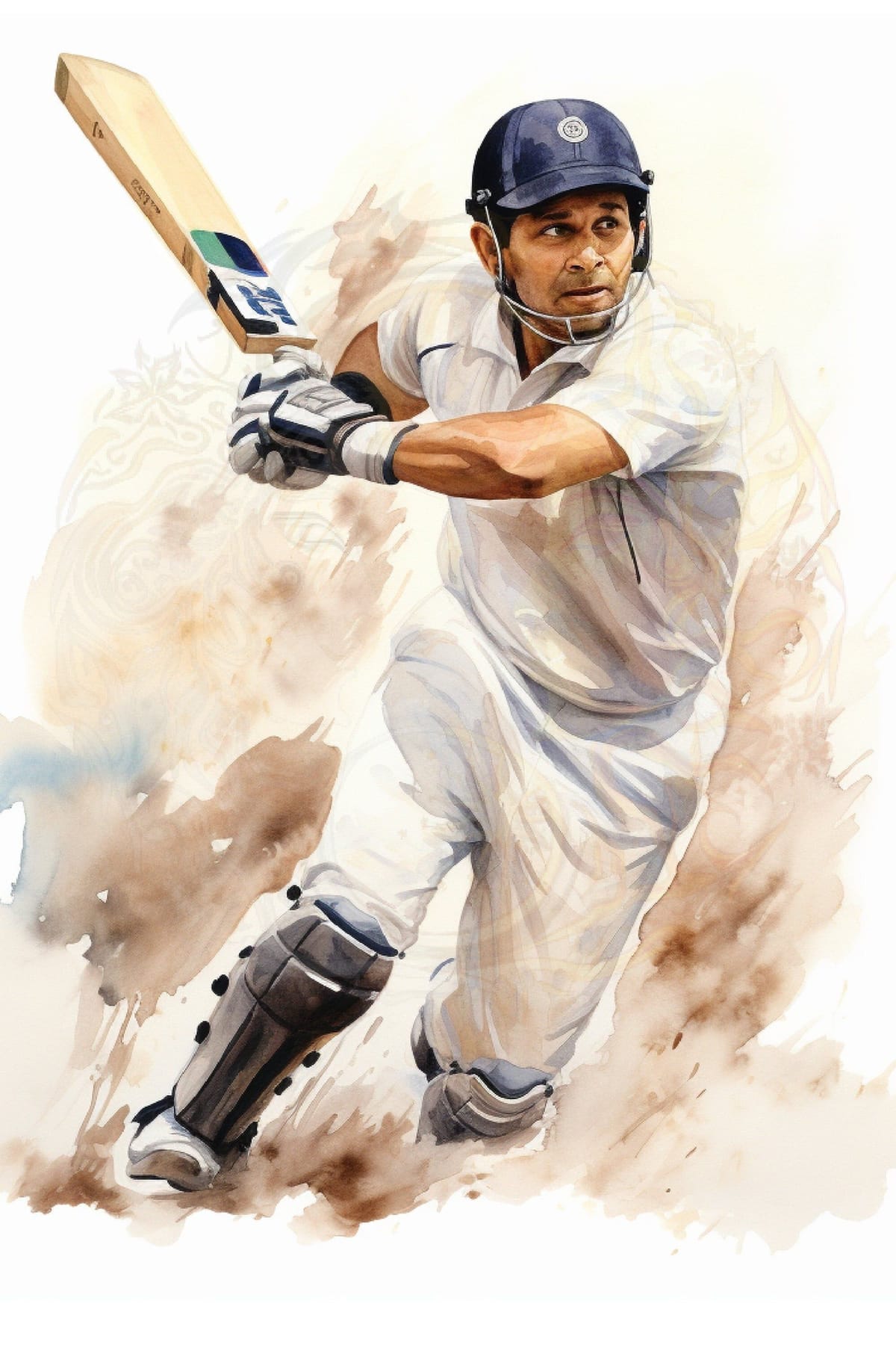 Sachin Tendulkar Art- Cricket Gifts - Sachin Tendulkar Print - Cricket Poster - Sachin Tendulkar Gifts - Sports Art - Cricket Art PNG