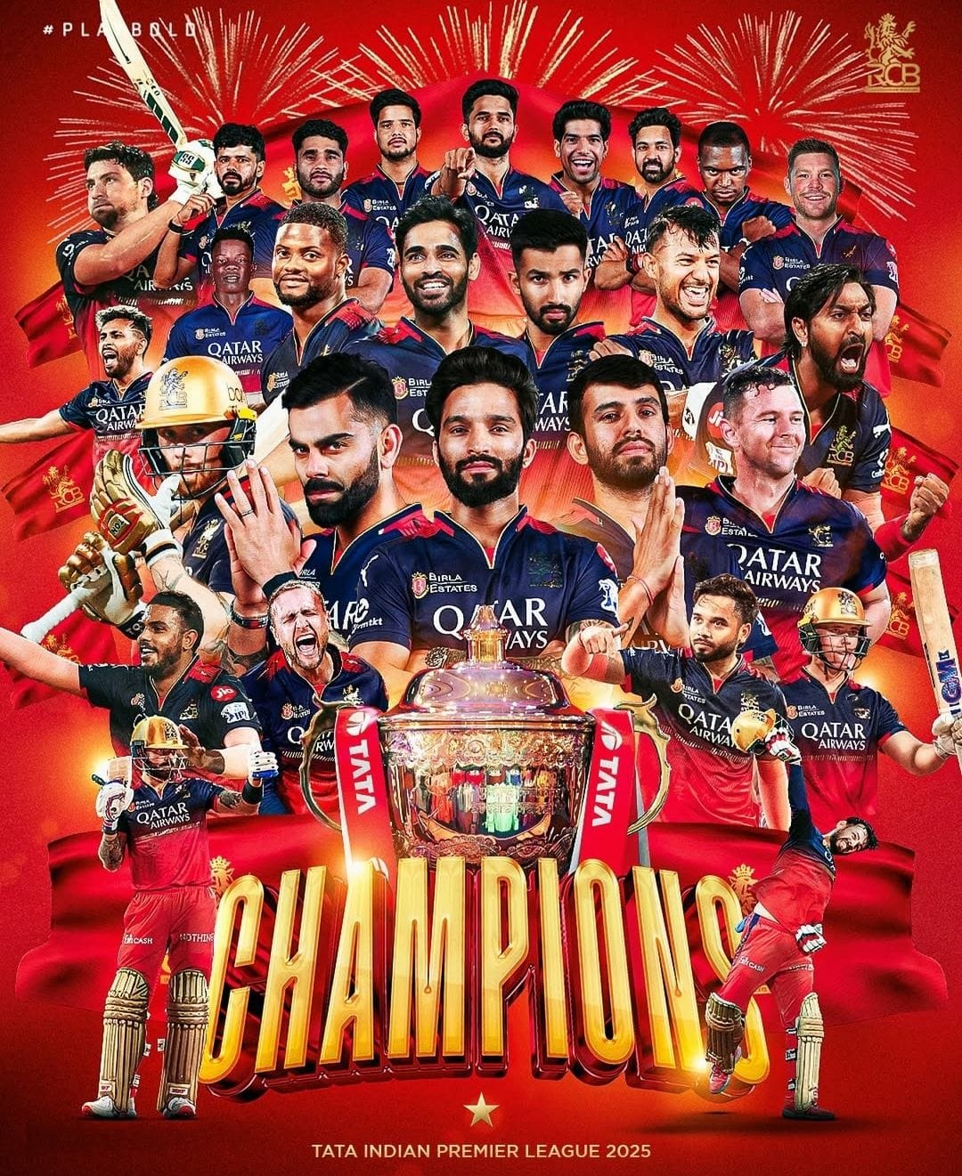 RCB champions poster ❤️