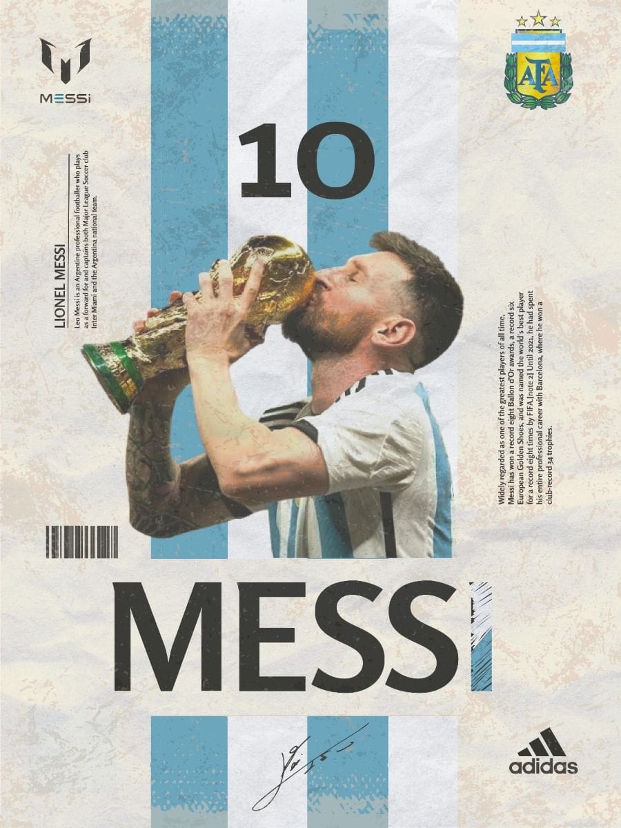 Messi_Argentina Poster Design