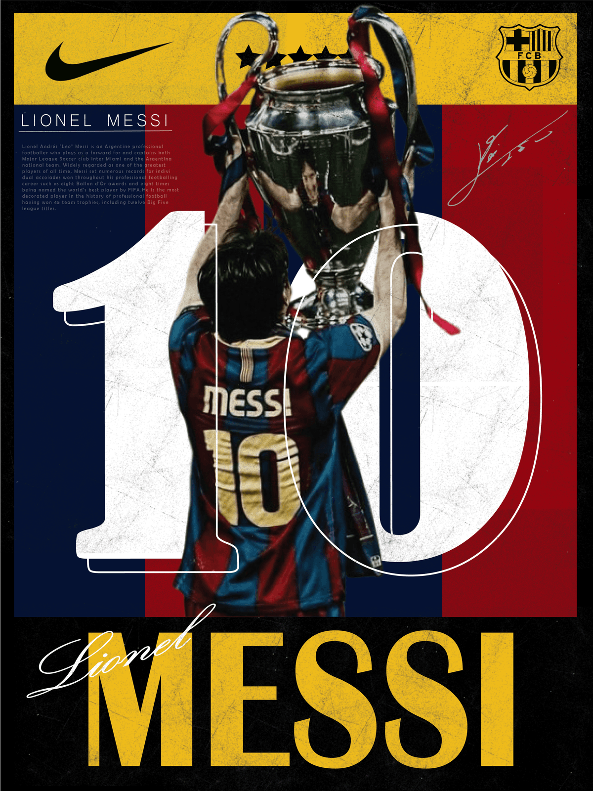 leo messi poster