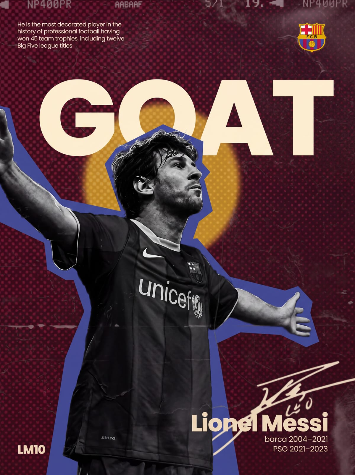 Messi Poster, Goat