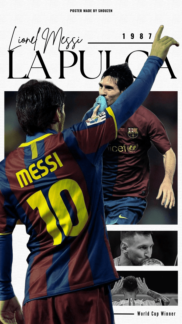 La Pulga Lionel Messi Poster