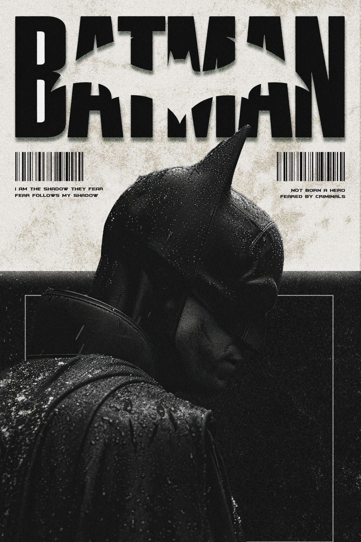 Batman Cinematic Poster | Dark Aesthetic Superhero Wall Art