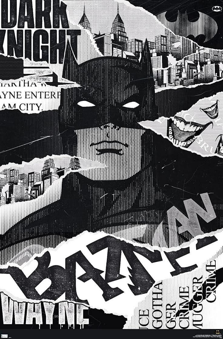 Warner 100th Anniversary  Art of 100th   Batman Wall Poster fashionstation 0608 257