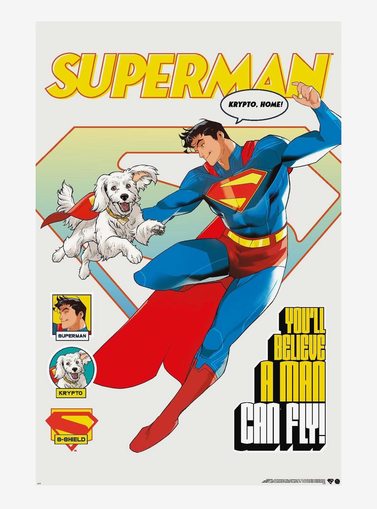 DC Comics Superman & Krypto Poster