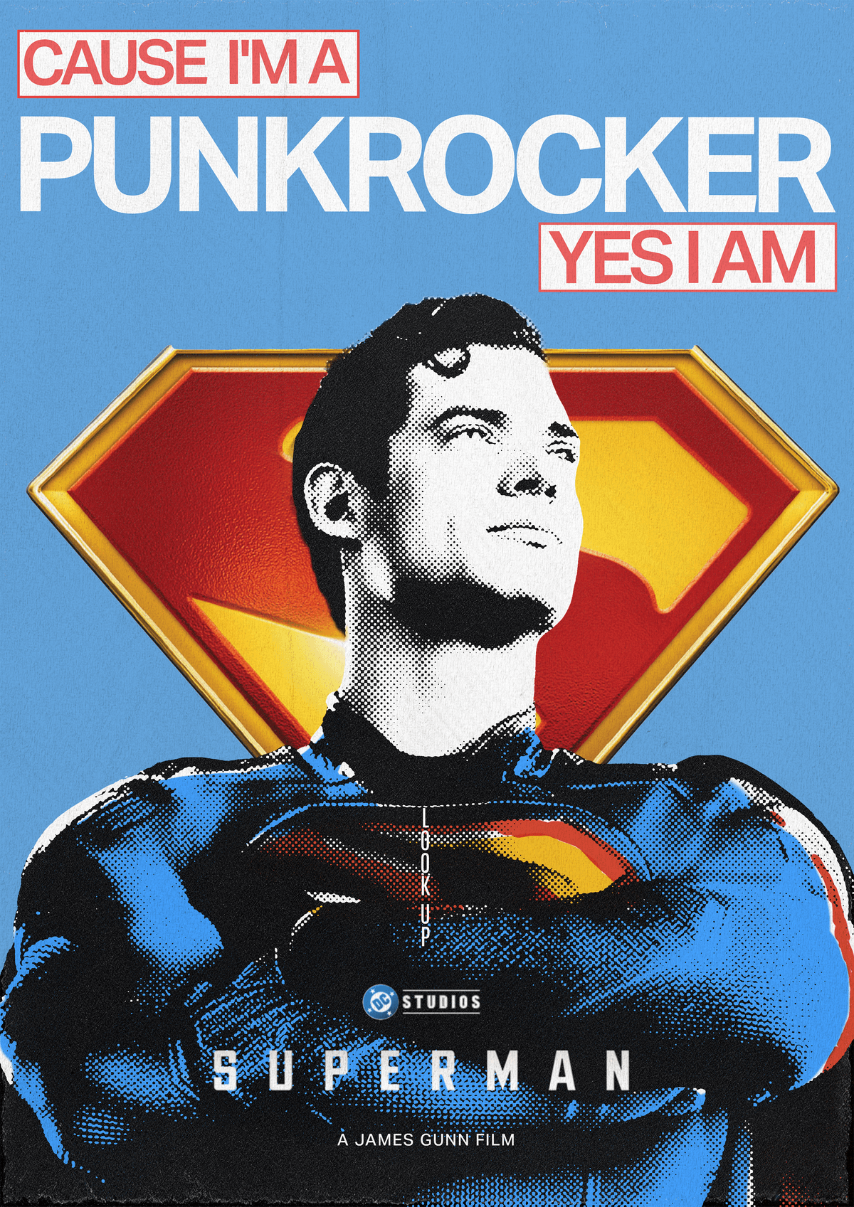 SUPERMAN - PUNKROCKER DESIGN POSTER