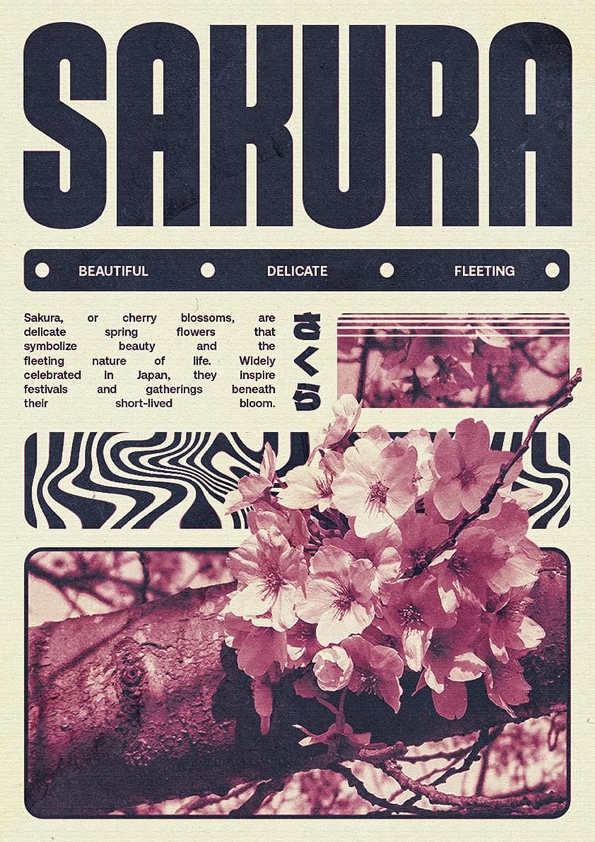 Sakura poster - A3 size