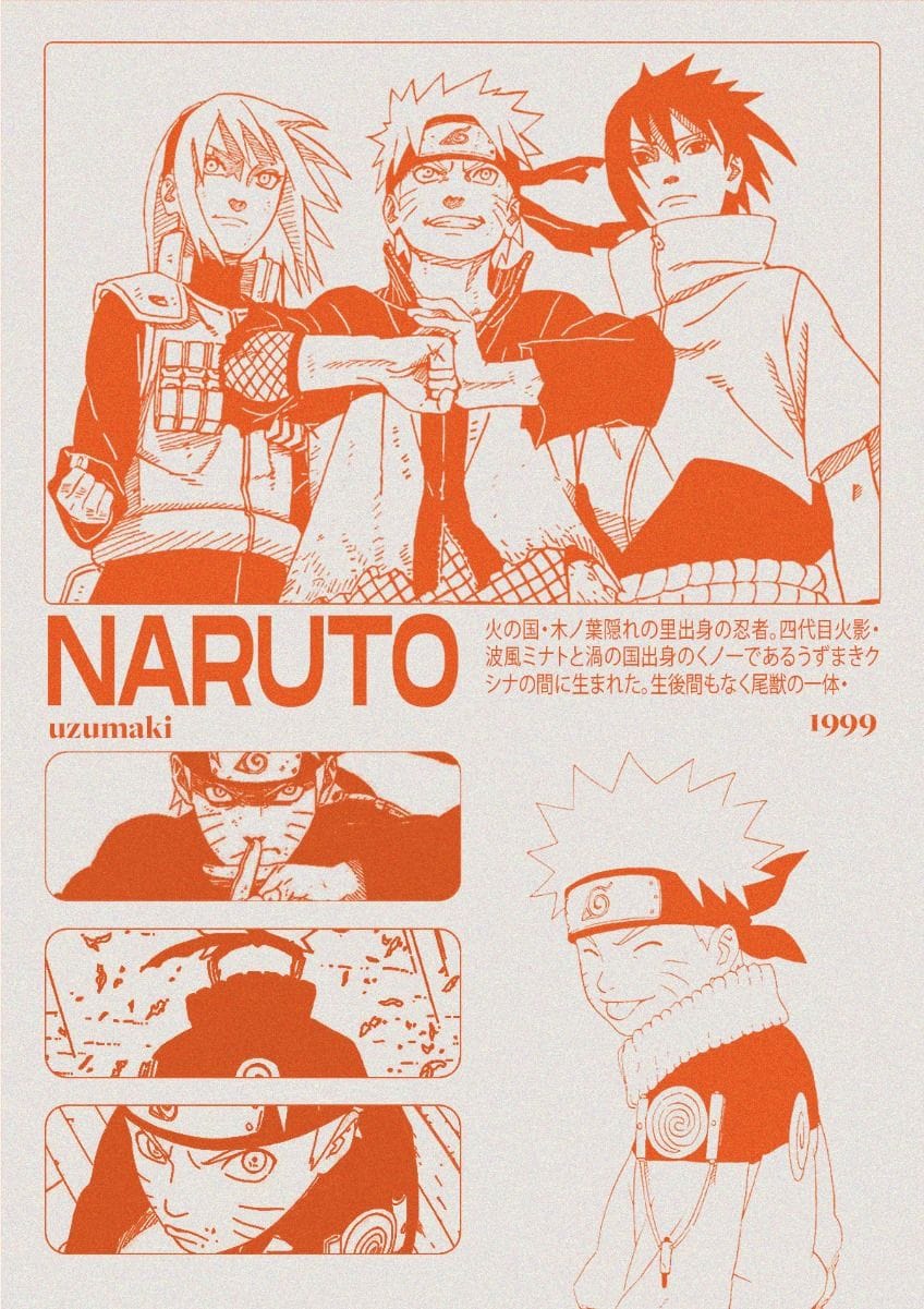 Naruto graphic poster