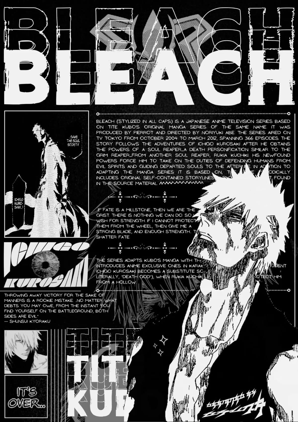 BLEACH POSTER.
