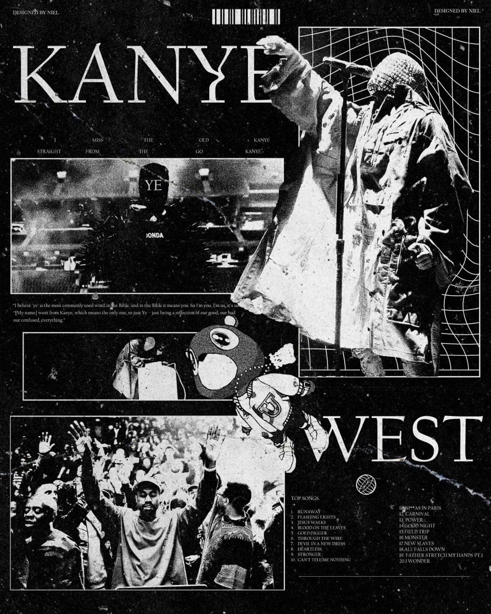 kanYe west poster‼️