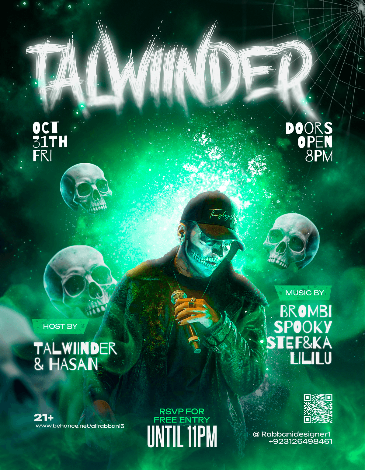 Talwinder concert poster design