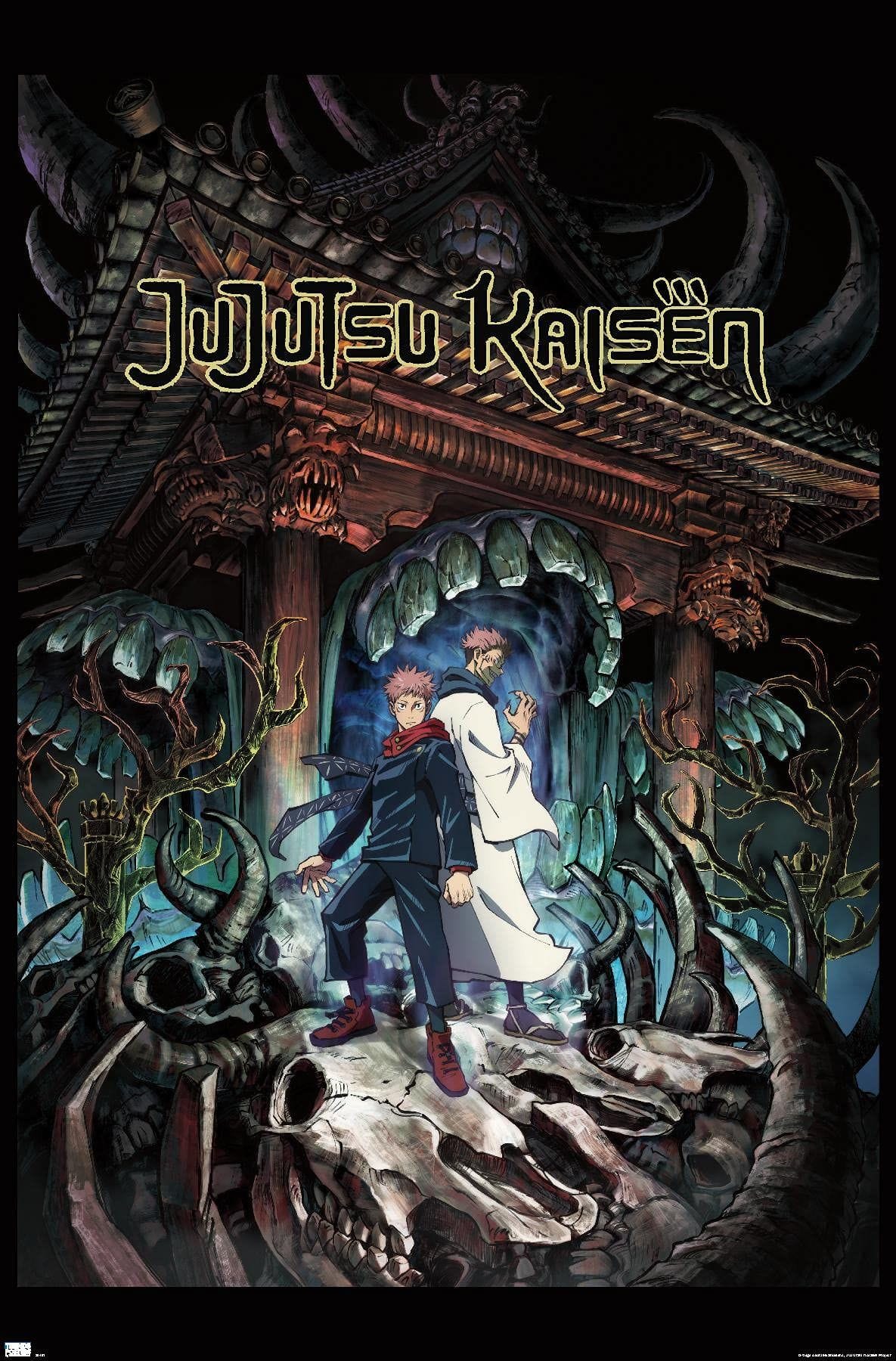 Jujutsu Kaisen - Key Art English Wall Poster, 34L" x 22.4W", Premium Unframed Version