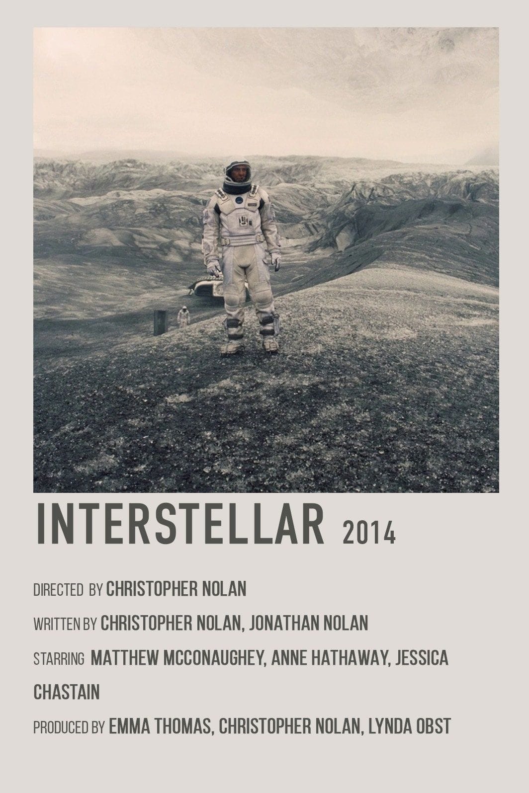 Interstellar Retro Movie Poster, Digital Download, Christopher Nolan Film Poster