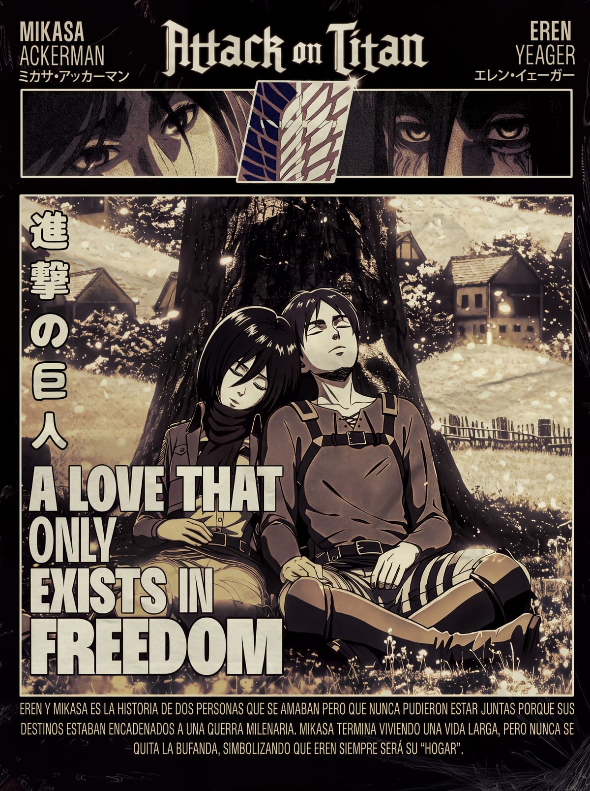 SHINGEKI NO KYOJIN | MIKASA y EREN