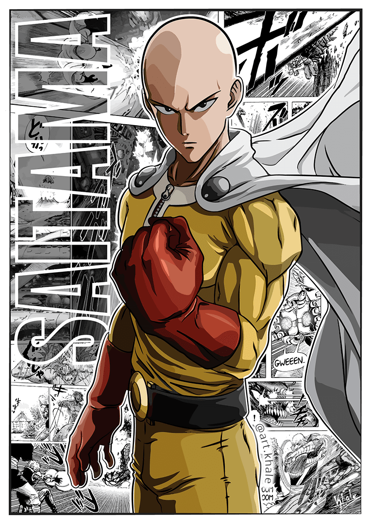 Saitama Poster// One Punch Man