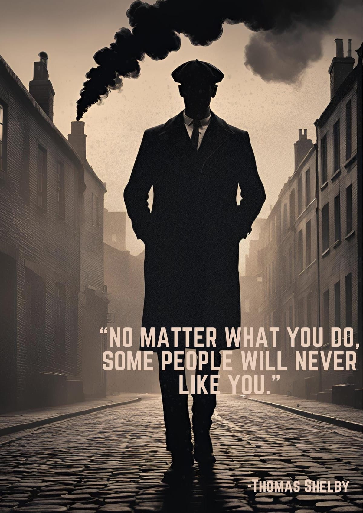 Peaky Blinders Poster, Gangster Quote Print, Vintage Wall Art