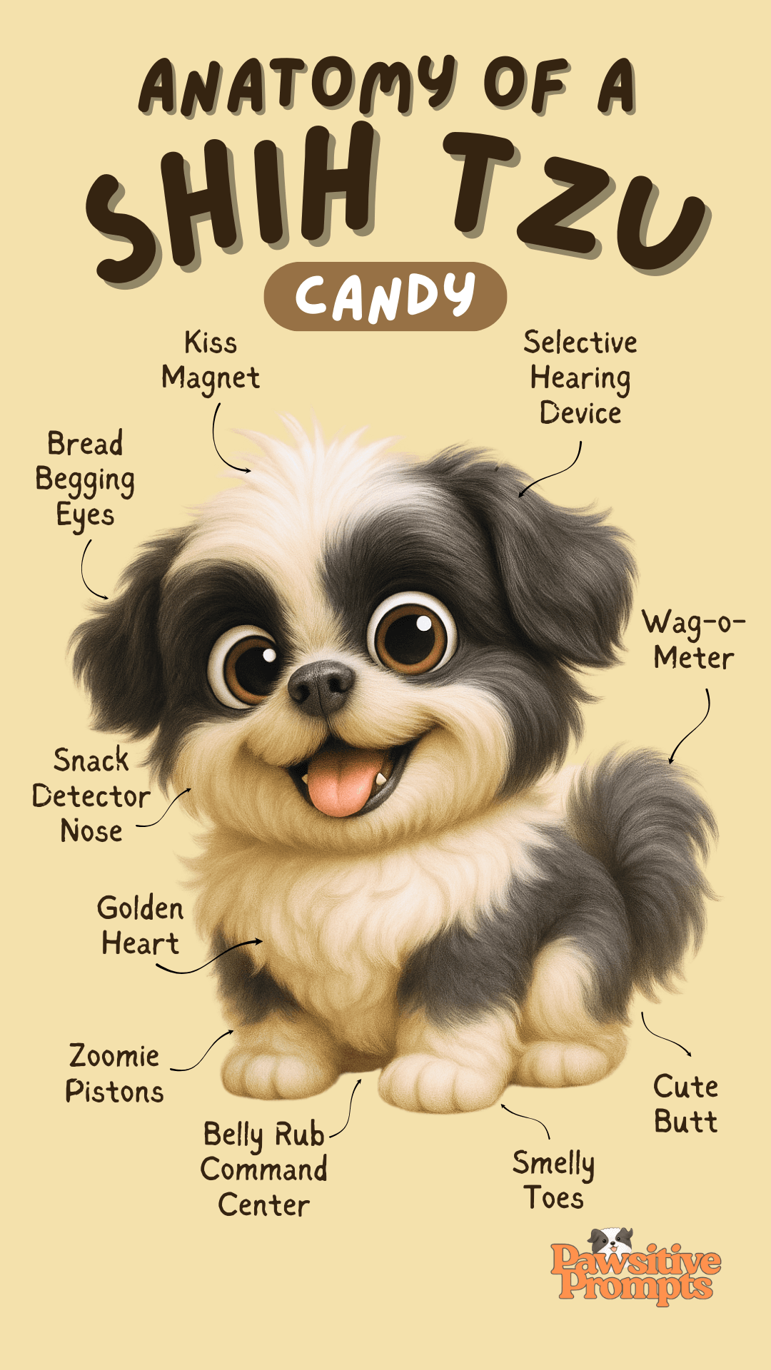 Anantomy of a Shih Tzu