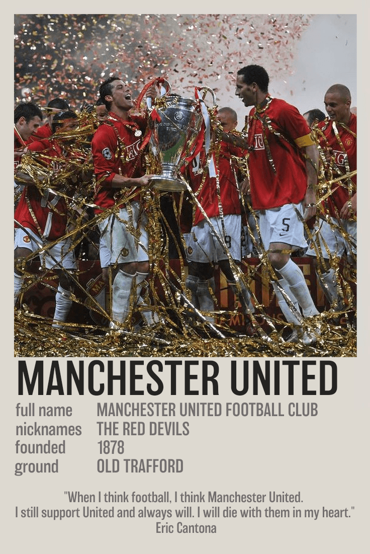 Manchester United Polaroid Poster