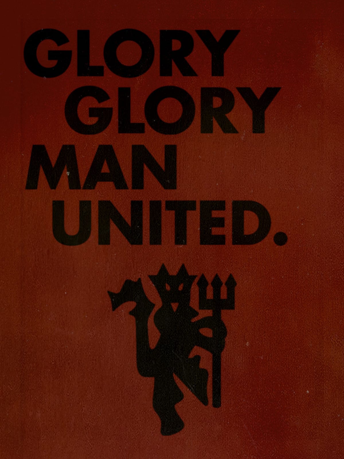 simple manchester united poster
