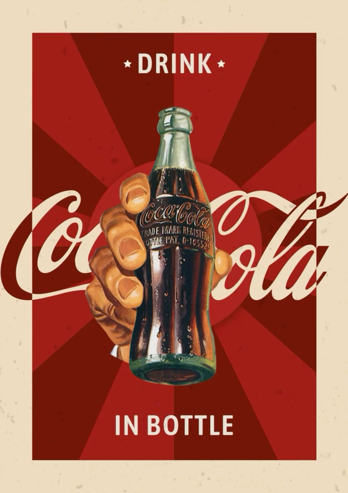 Retro coca-cola banner