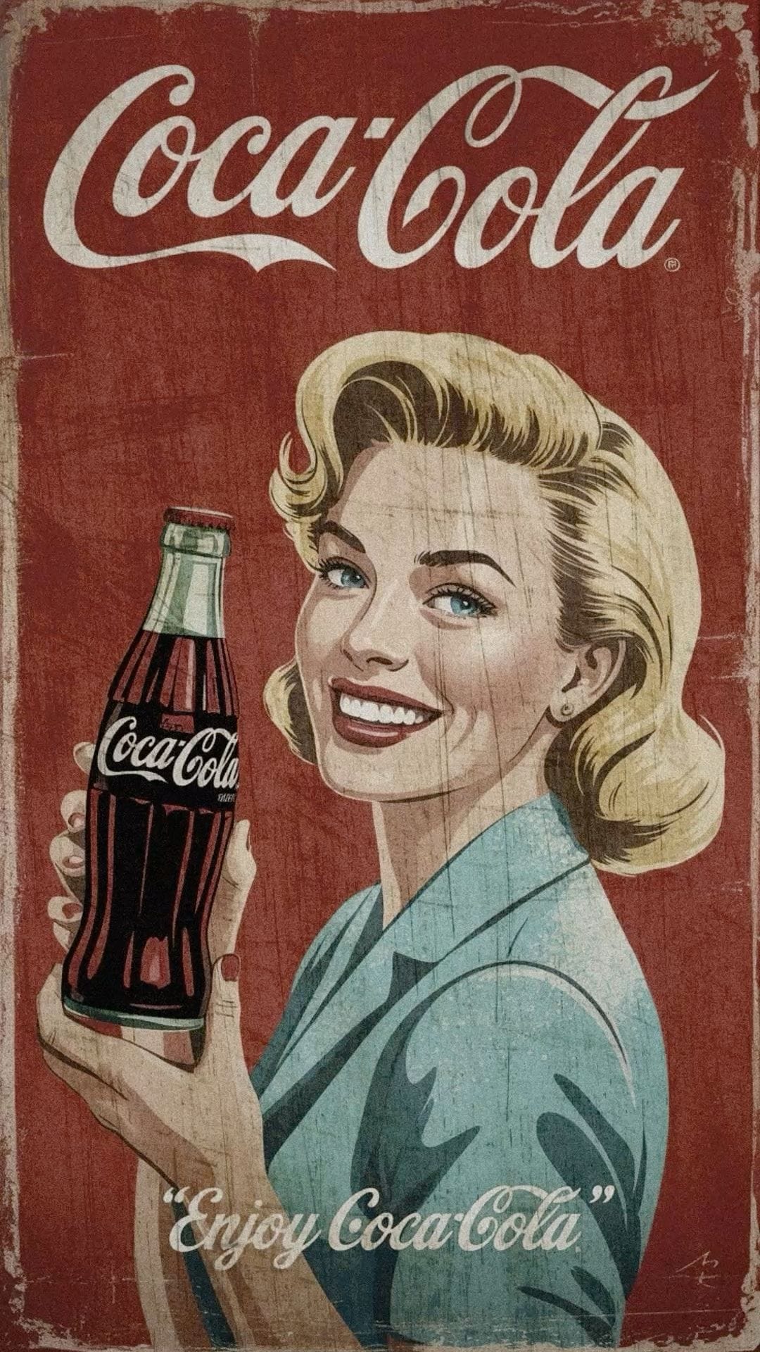 Timeless Refreshment: The Classic Coca-Cola Smile