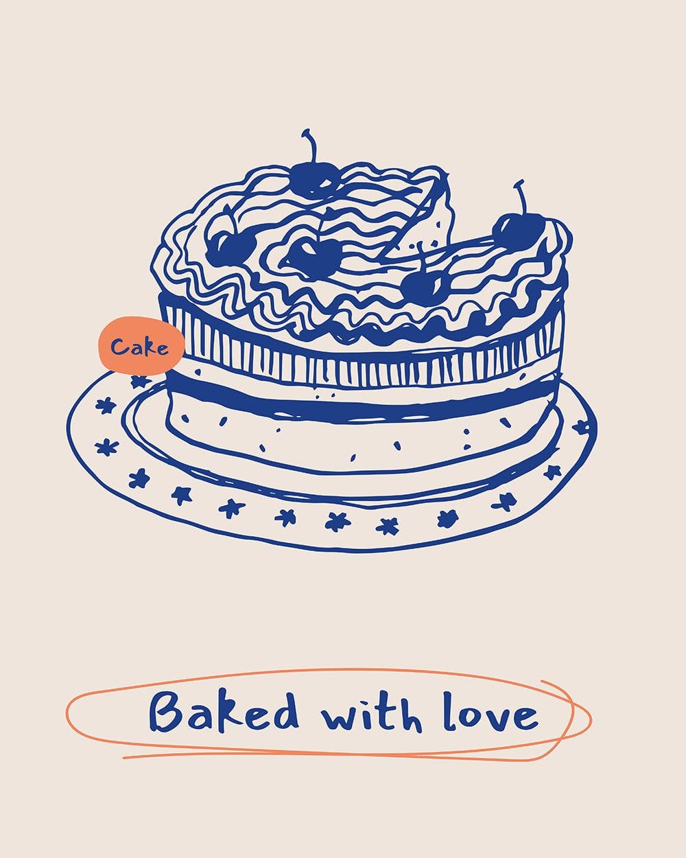 Baked With Love - Poster / 30x40 inch
