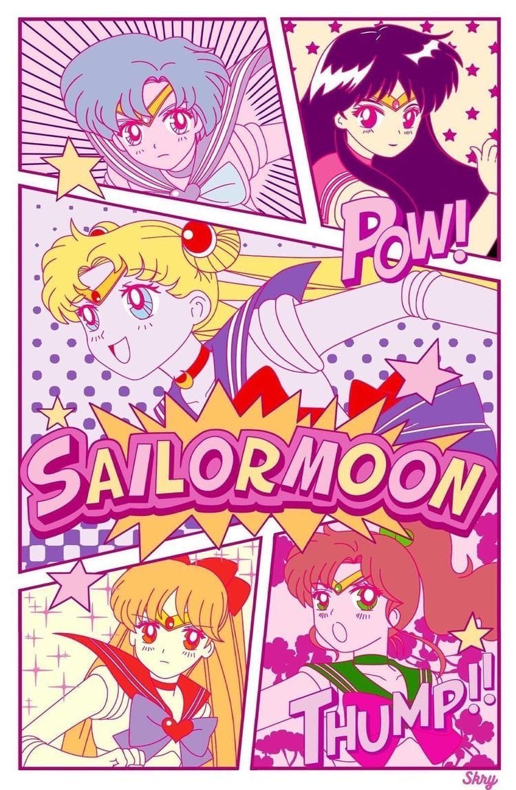 sailor moon printable poster