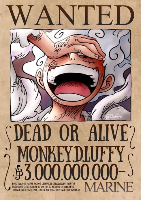 wanted luffy