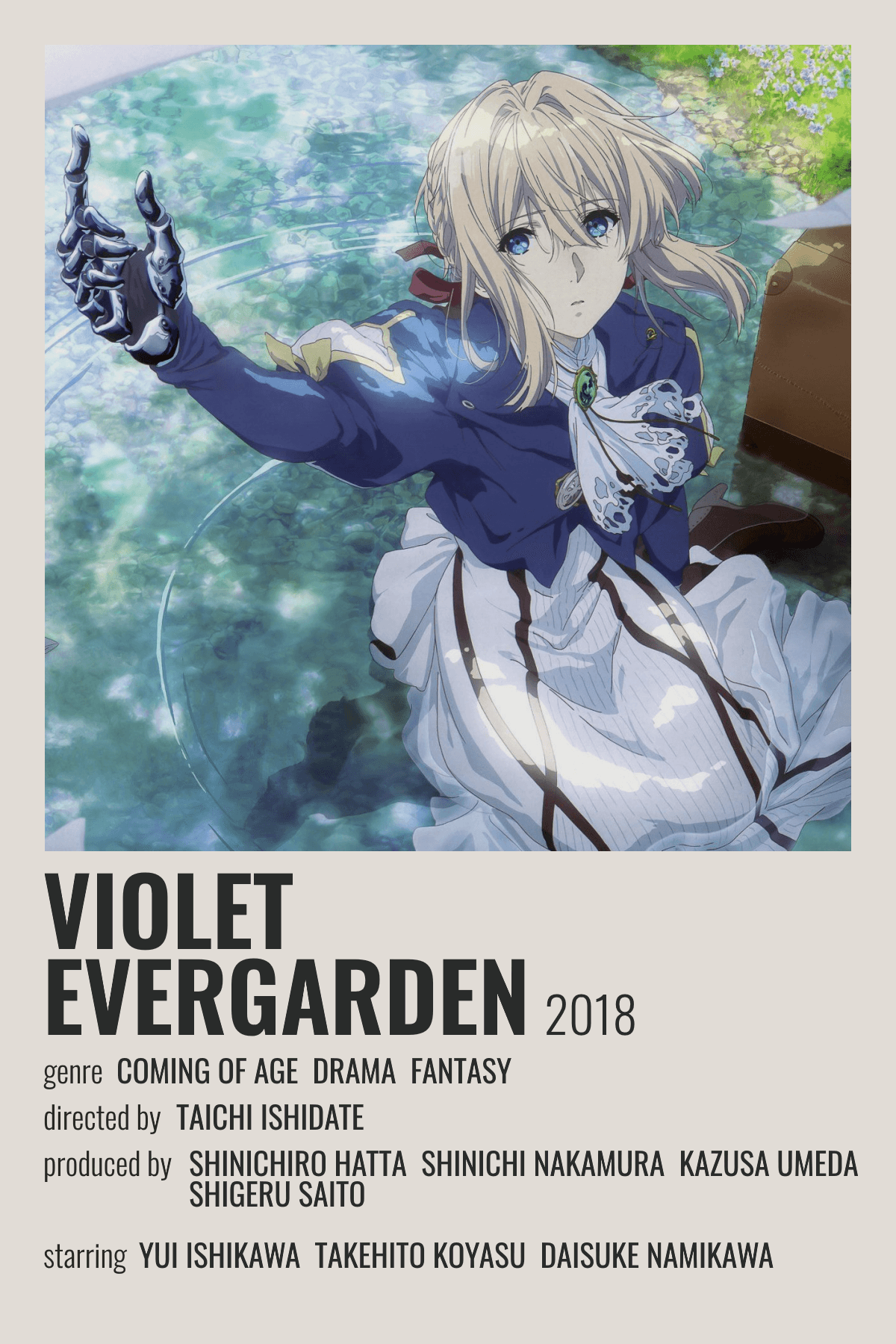 violet evergarden poster