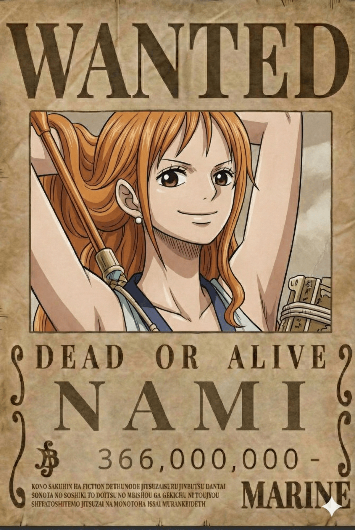 Nami Wanted Poster | Straw Hat Navigator 🍊