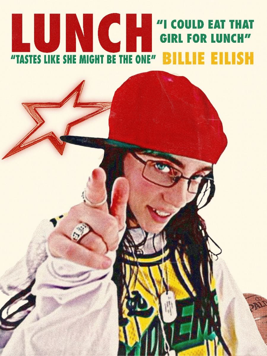 Poster of lunch by billie eilish