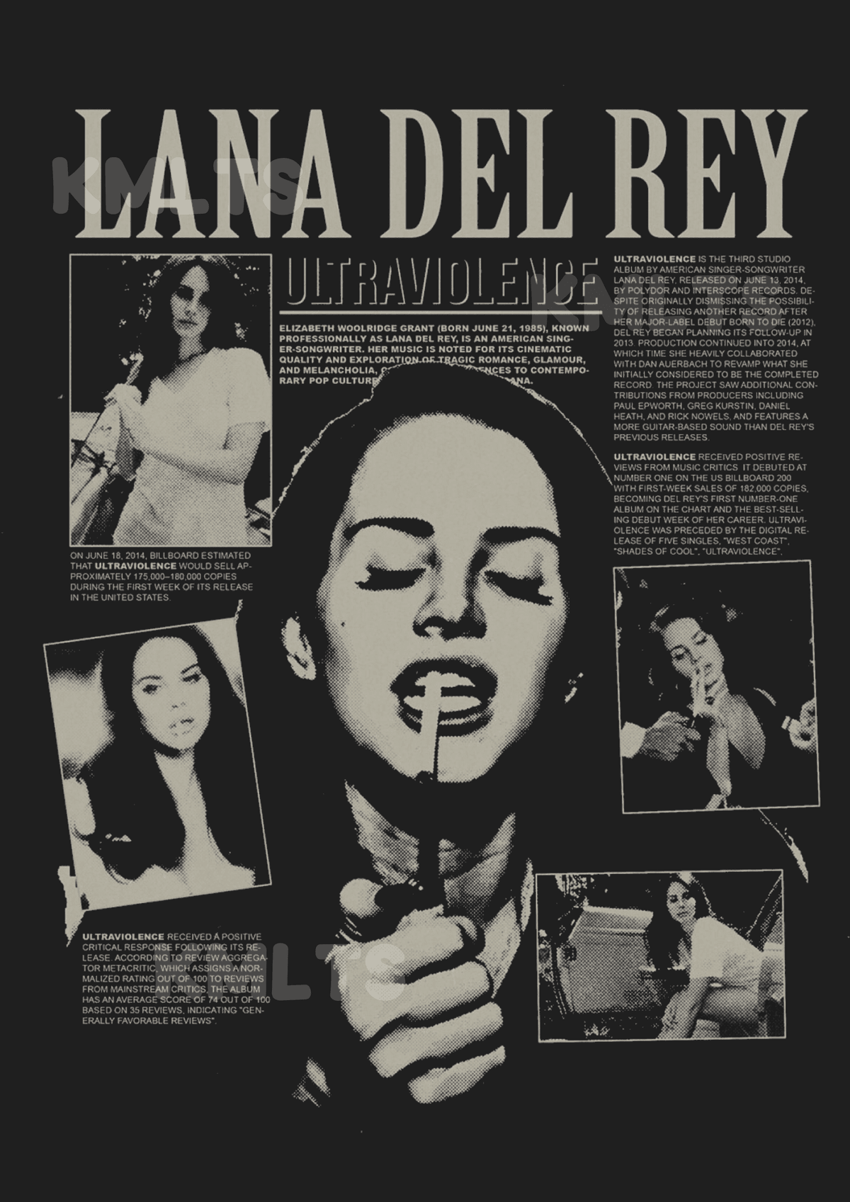 Lana del rey ultraviolence poster