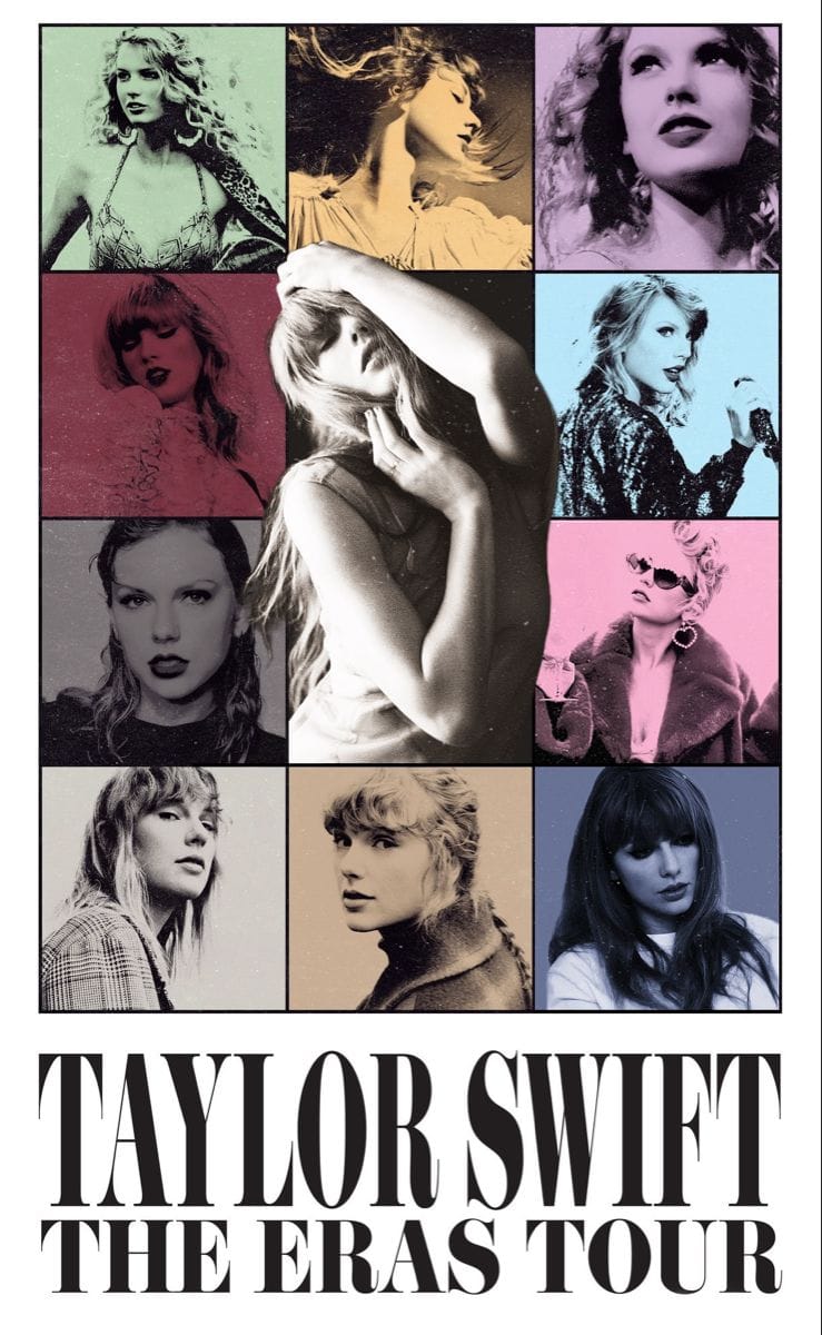 Taylor Swift Eras Tour poster with TTPD