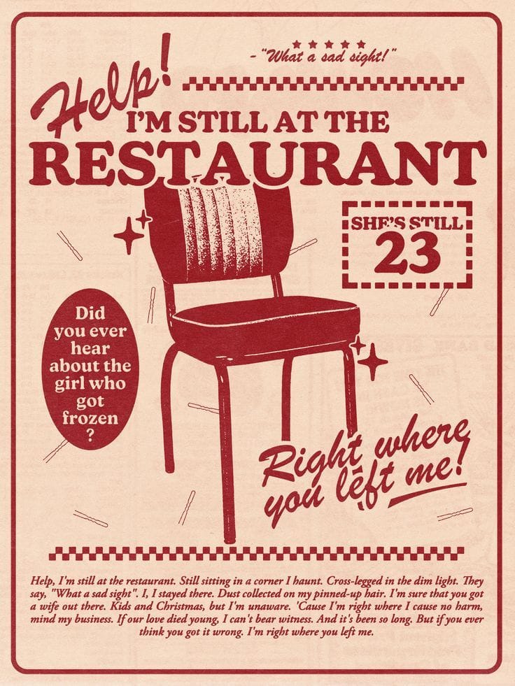 right where you left me poster
