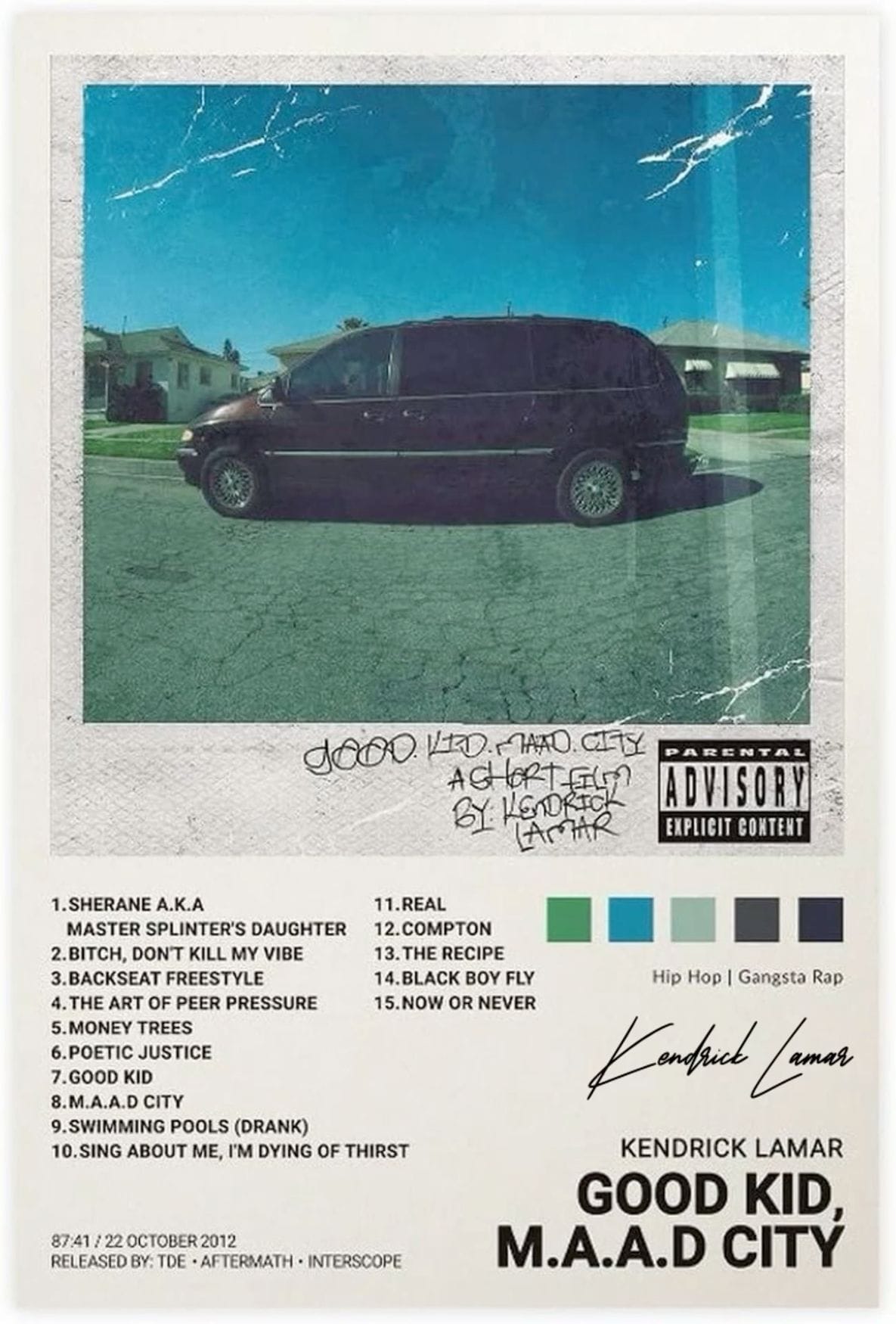 GOOD KID M.A.A.D CITY POSTER - KENDRICK LAMAR