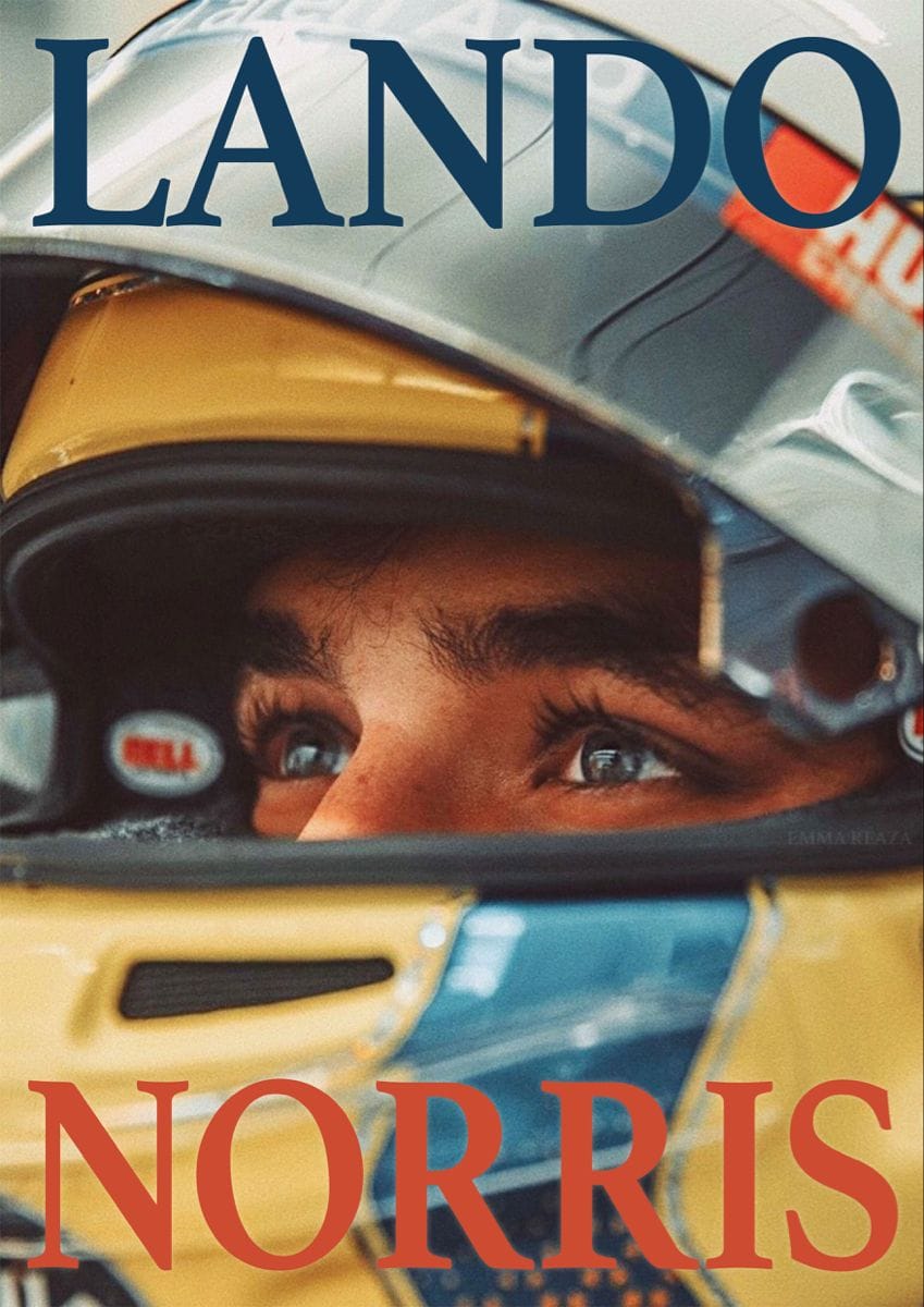 lando norris mclaren f1 poster