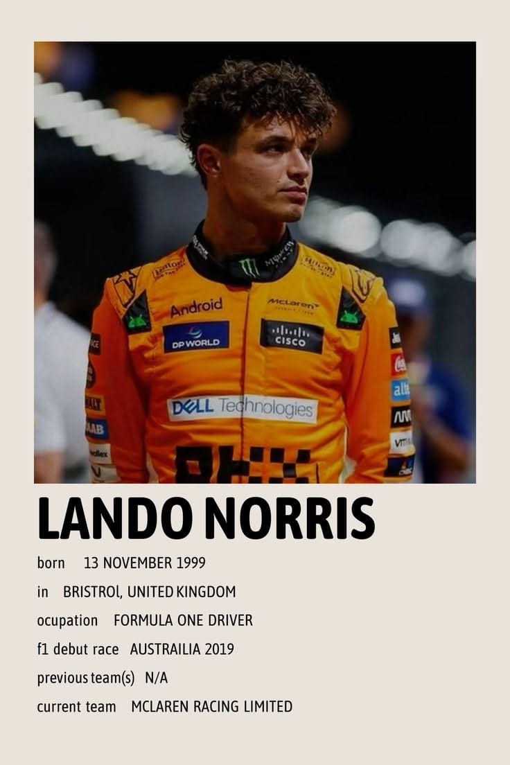 Lando Norris poster