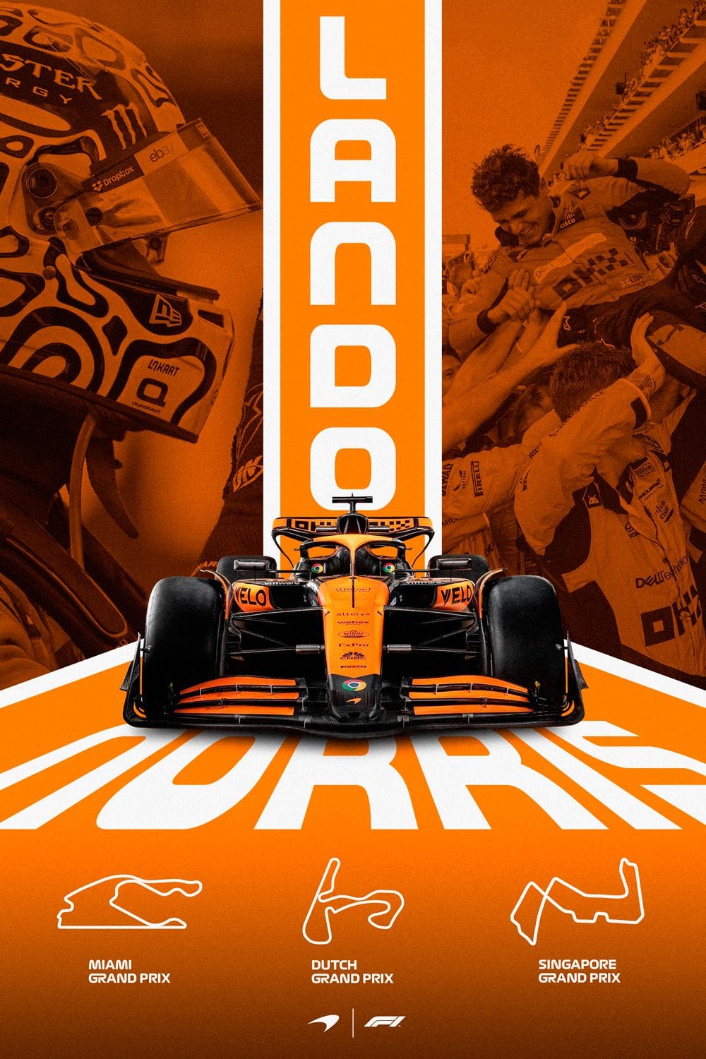 Lando Norris Formula 1 McLaren Poster
