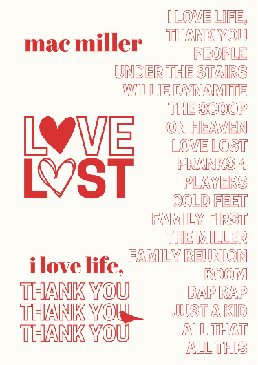 Poster MAC MILLER - Love Lost