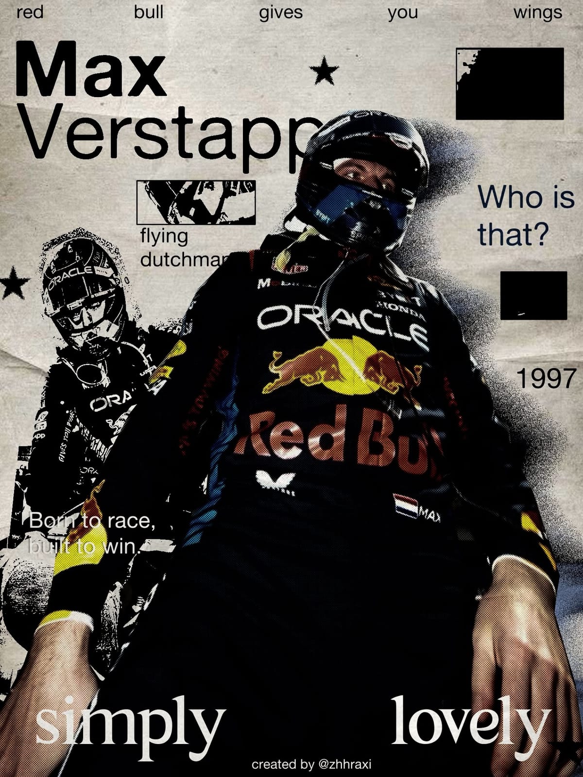 max verstappen edit/poster