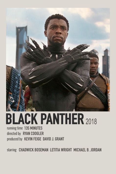 Black Panther alternate polaroid movie poster