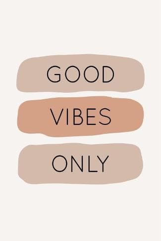 Art Print: Boho Good Vibes Only by Barkova Nadya : 18x12in