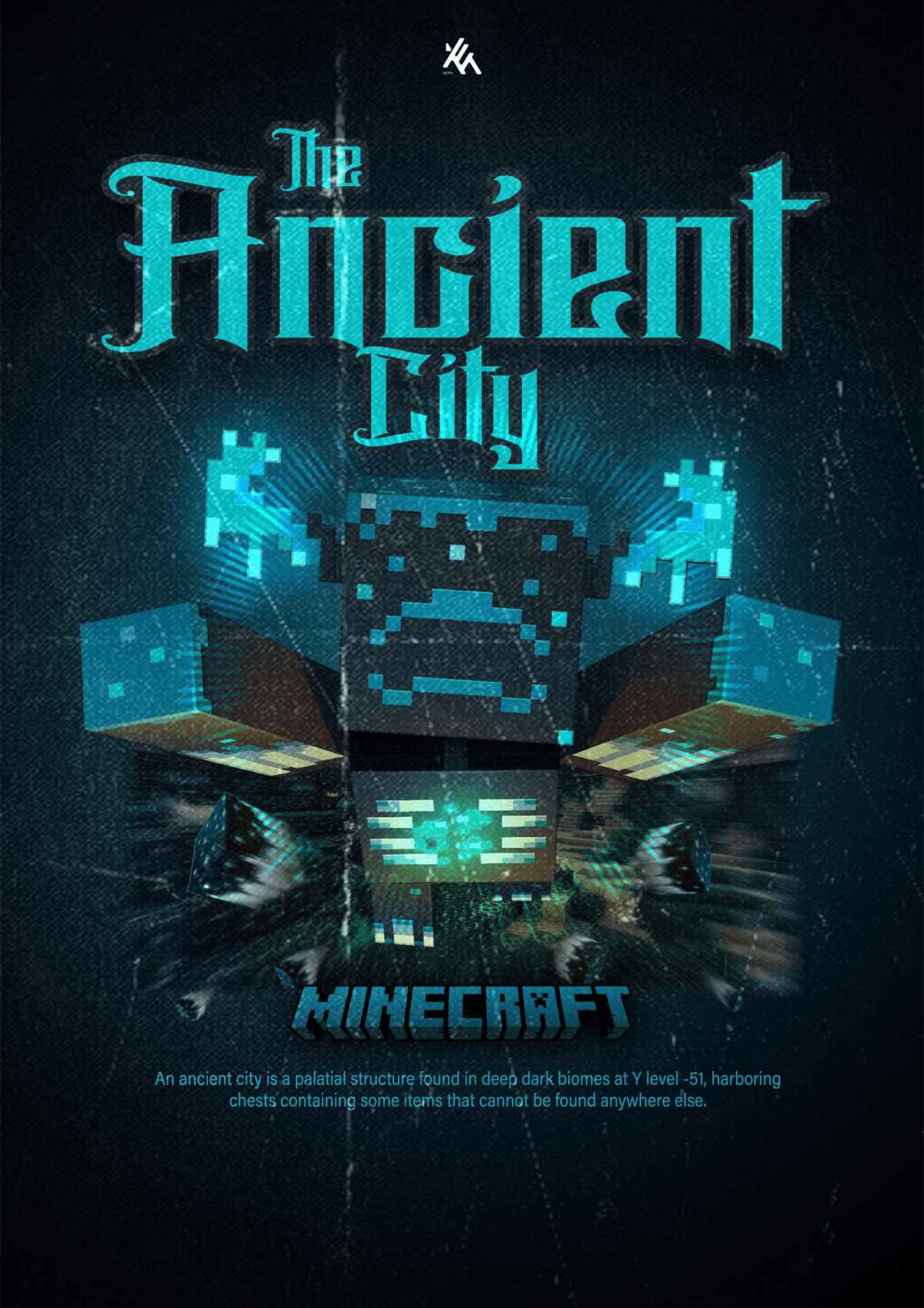 Minecraft [THE ANCIENT CITY] Warden Poster Layout